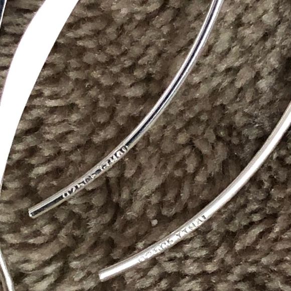 VINTAGE Sterling Silver Drop Filigree Scroll Cutout Dangle Earrings - Picture 7 of 7